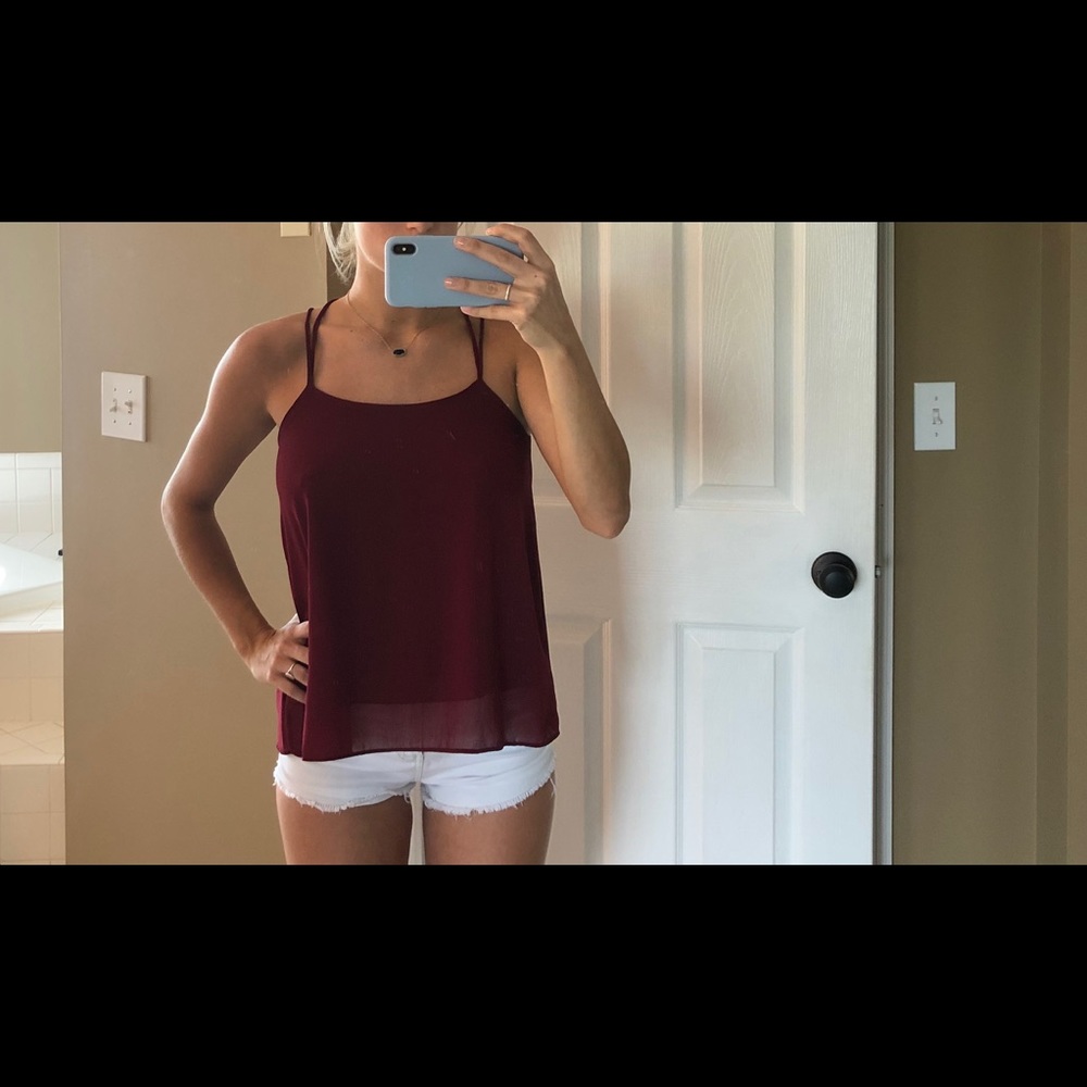 Maroon blouse